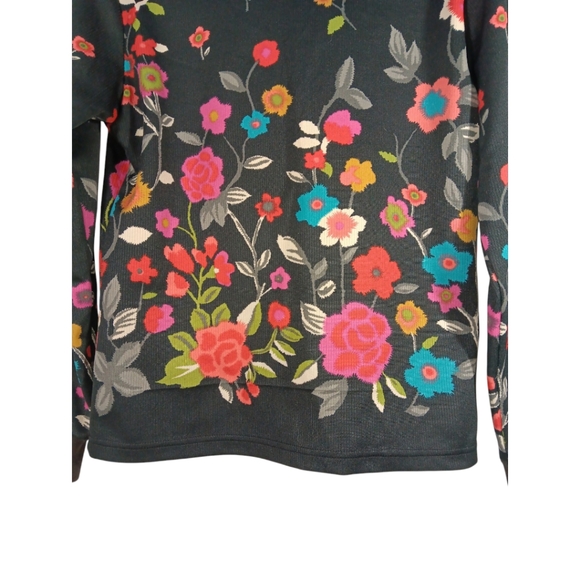 OMAR SHARIF Paris Pullover Lightweight, Floral design Top SZ EU 90 - Picture 5 of 11
